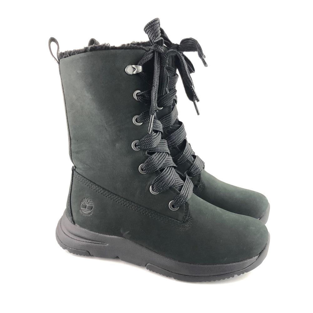 Timberland Mabel town Mid Waterproof Leather Lace Up Boots Size 5.5 In B…